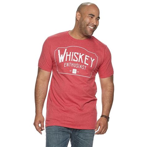 Big And Tall Sonoma Goods For Life® Whiskey Enthusiast Graphic Tee