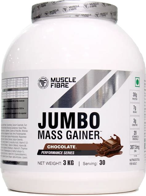 Muscle Fibre Jumbo Mass Gainer 3kg Packaging Type Pack At Rs 2799