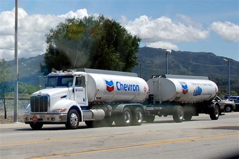 Chevron Peterbilt Double Fuel Tanker Truck Navymailman Flickr