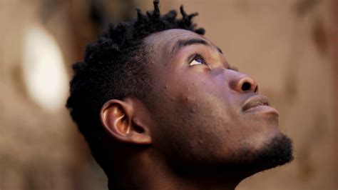 thoughtful black african man    stock footage sbv