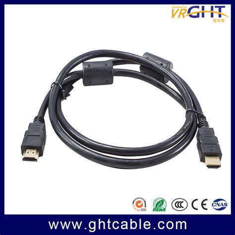 High Definition Speed Hdmi Cable With Two Ferrites Or Ring Cores For 1