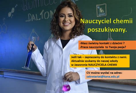 Nauczyciel chemii poszukiwany Uniwersytecki Zespół Szkół Katolickich