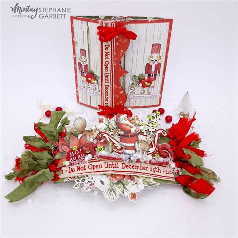 Mintay Papers White Christmas Card Project Idea Scrapbook