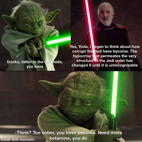 “Stop riding speeders, you must, drive a honda civic, you should” | /r/PrequelMemes | Yoda's ...