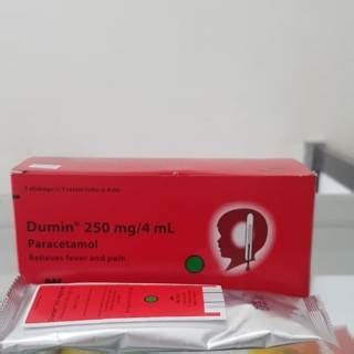 Jual Dumin 250mg 4ml Rectal Tube Per Pack Paracetamol 250mg Rectal