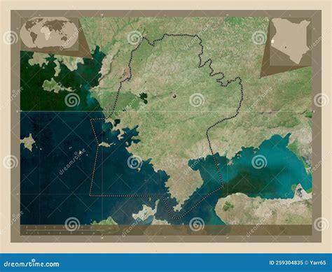 Siaya, Kenya. High-res Satellite. Capital Stock Illustration ...