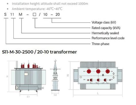 S11 M Series Hermetically Sealed Oil Immersed Power Transformer