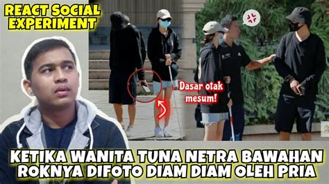 Ketika Wanita Tuna Netra Bawahan Roknya Difoto Diam Diam Oleh Pria Gmn