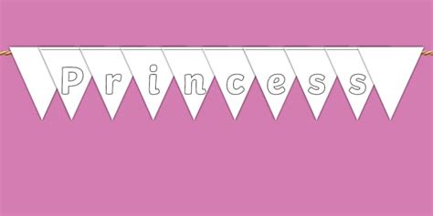 Princess Colouring Bunting Teacher Made Twinkl