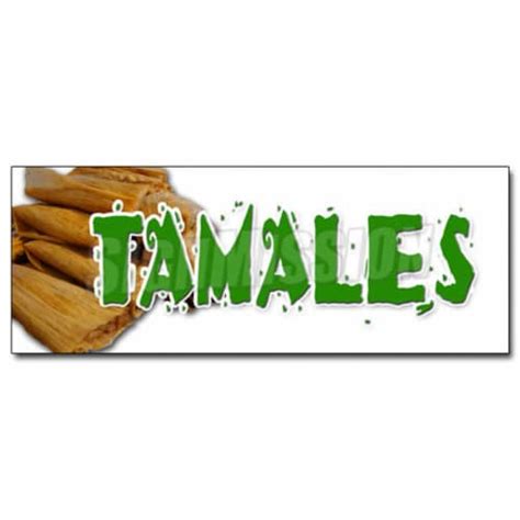 Signmission 12 In Tamales Decal Sticker Mexican Dough Corn Latin