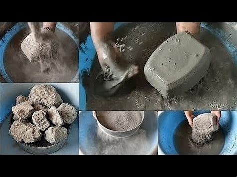 ASMR Extra Dusty Crispy Soft Pure Cement Chunks Slabs Crumble Dry