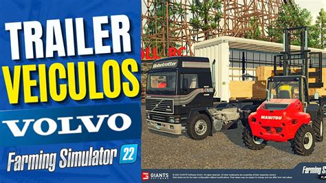 Trailer Veículos da Volvo no Farming simulator 22 Platinum Expansão