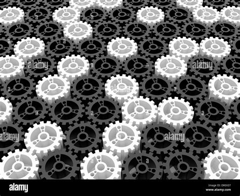 High Resolution Image Cogwheel 3d Rendered Illustration Abstraction