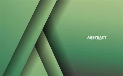 Premium Vector Abstract Green Color Overlap Layer Background