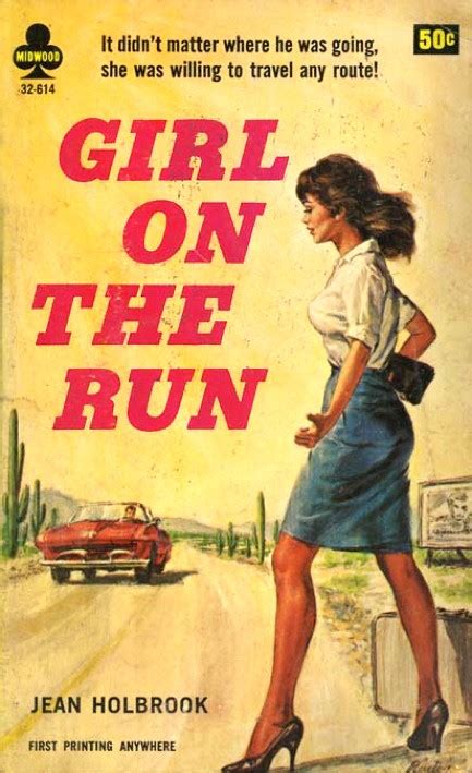 Pulp International Assorted Vintage Book Covers Featuring Hitchhikers