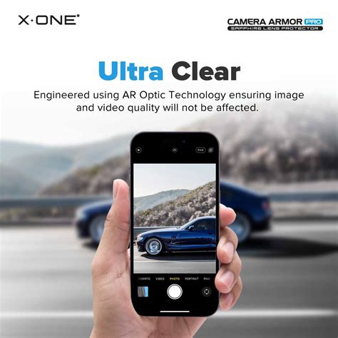 X One Camera Armor Sapphire Pro Gia Certified Camera Lens Protector For