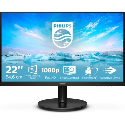 Monitor Philips V Line 221V8 00 54 6cm 21 5 1920 X 1080 Pixels Full