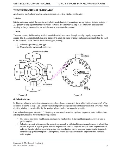 Three Phase Synchronous Machine I