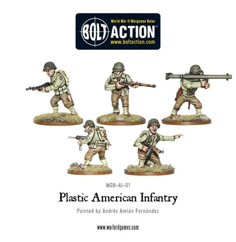 Warlord Games Mm Bolt Action Wwii Us Army Infantry Plastic