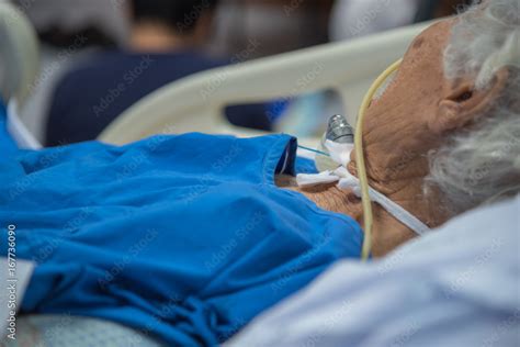 Patient Do Tracheostomy And Ventilator In Hospital Stock Photo Adobe