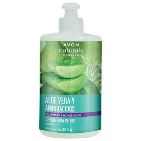 Avón Aloe Vera y Aminoácidos Crema para Peinar 300g O H Detalles