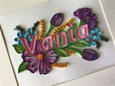 Quilling Name Designs