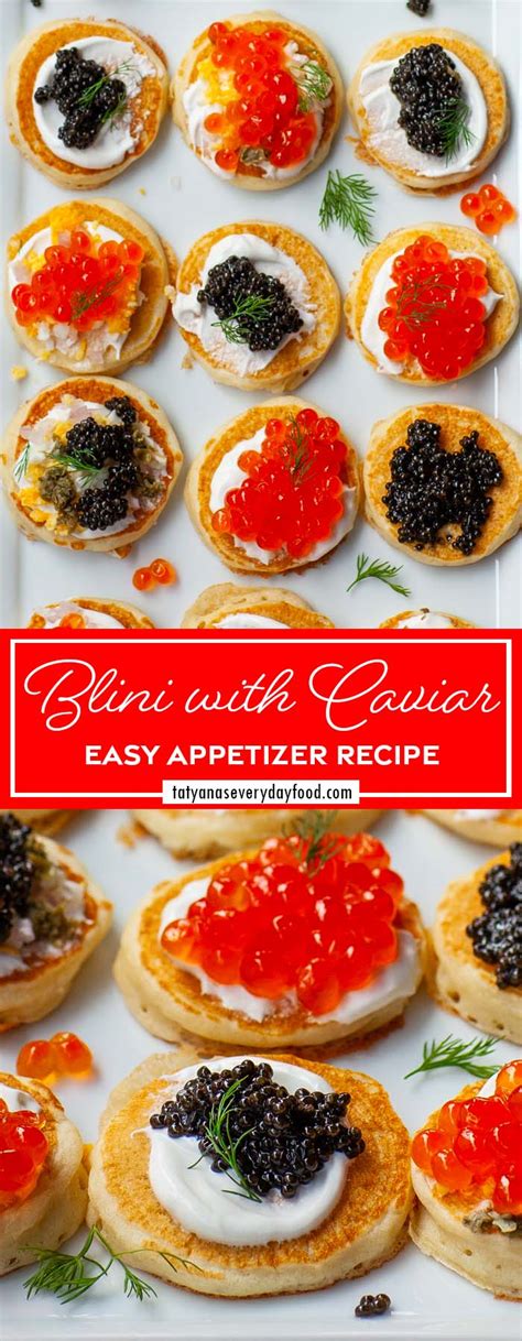 Easy Blini with Caviar (video) - Tatyanas Everyday Food