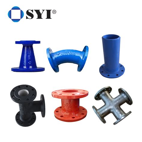 Syi Iso En En Awwa C Ductile Iron Flanged Pipe Fittings