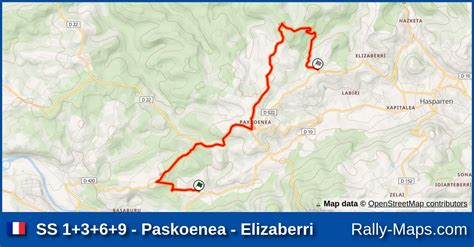 Ss Paskoenea Elizaberri Stage Map Rallye National Du Pays