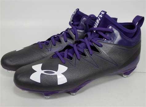 American Football Cleats Purple And Gold