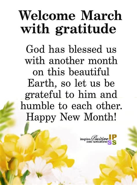 Welcome March With Gratitude Pictures Photos And Images For Facebook