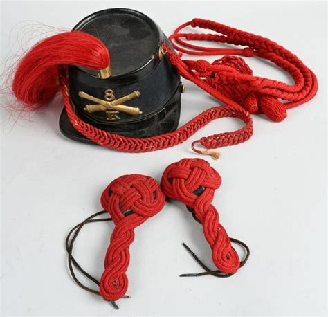 CIVIL WAR M1864 ARTILLERY SHAKO WITH CORDS & KNOTS in United States