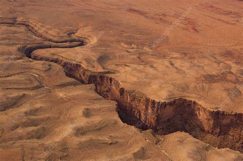 deep canyon aerial photograph stock image  science
