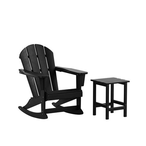 Westintrends Malibu 2 Piece Outdoor Rocking Chair Set All Weather Poly