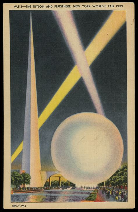 Trylon And Perisphere New York World S Fair 1939 Linen Flickr