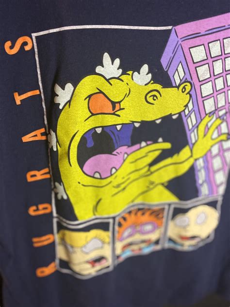 Rugrats Nickelodeon Reptar Purple Building Graphic T Gem