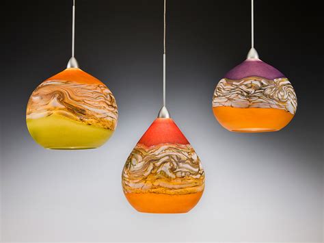 Hand Blown Art Glass Lighting Gartner Blade Glass