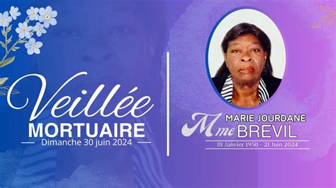 Veuill Mortuaire De La Sr Marie Jourdane Brevil Youtube