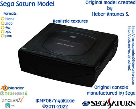 Sega Saturn 3d Model Download By Yiyaroxie On Deviantart