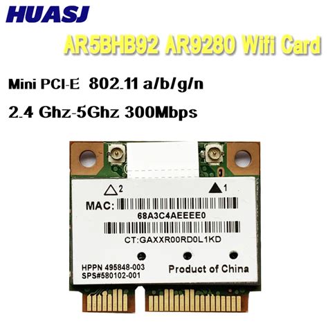 Atheros Ar Bhb H Mpbs A B G N Dual Band G G Mini