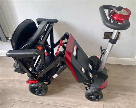 Red Monarch Solax Smarti Remote Folding Mobility Boot Scooter Ebay