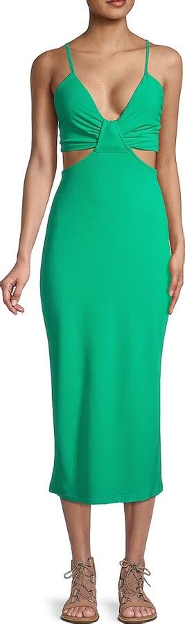 Walter Baker Sandrine Cutout Midi Dress Shopstyle