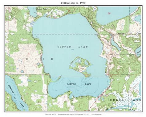 Cotton Lake 1970 Custom Usgs Old Topo Map Minnesota Dtl North Old Maps