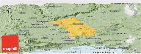 Savanna Style Panoramic Map of Zapotlanejo