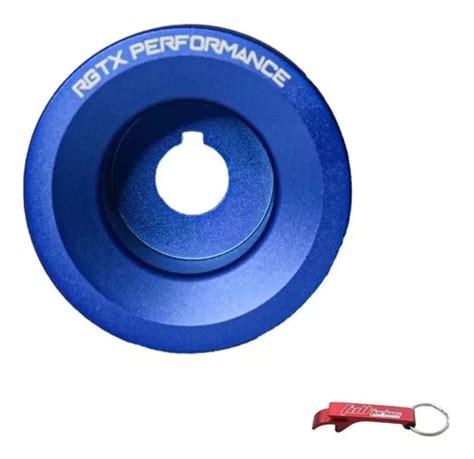 Polia Do Alternador Vw Ap 8v Alumínio Billet Azul Rgtx