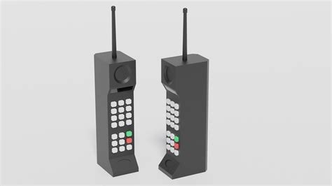 3d Model Motorola Dynatac Brick Phone Vr Ar Low Poly Cgtrader