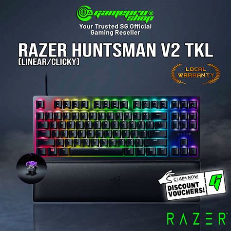 Free Gift Razer Huntsman V2 Tenkeyless Wired Gaming Keyboard