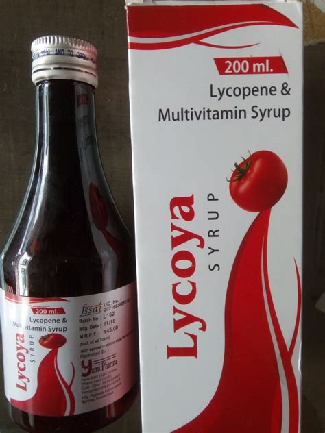 Lycopene Syrup Packaging Size 200 Ml Packaging Type Bottle At ₹ 150