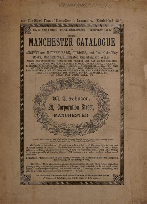 Sales Catalogue W C Johnson Wellcome Collection