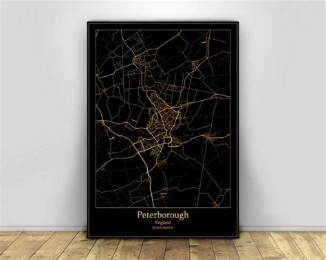 Petertown Carteles De Mapa De Ciudad Del Mundo Personalizados